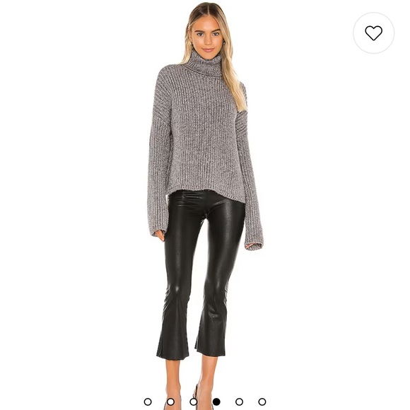 Faux Leather Cropped Flare Pant in Black
Commando - Picture 8 of 9